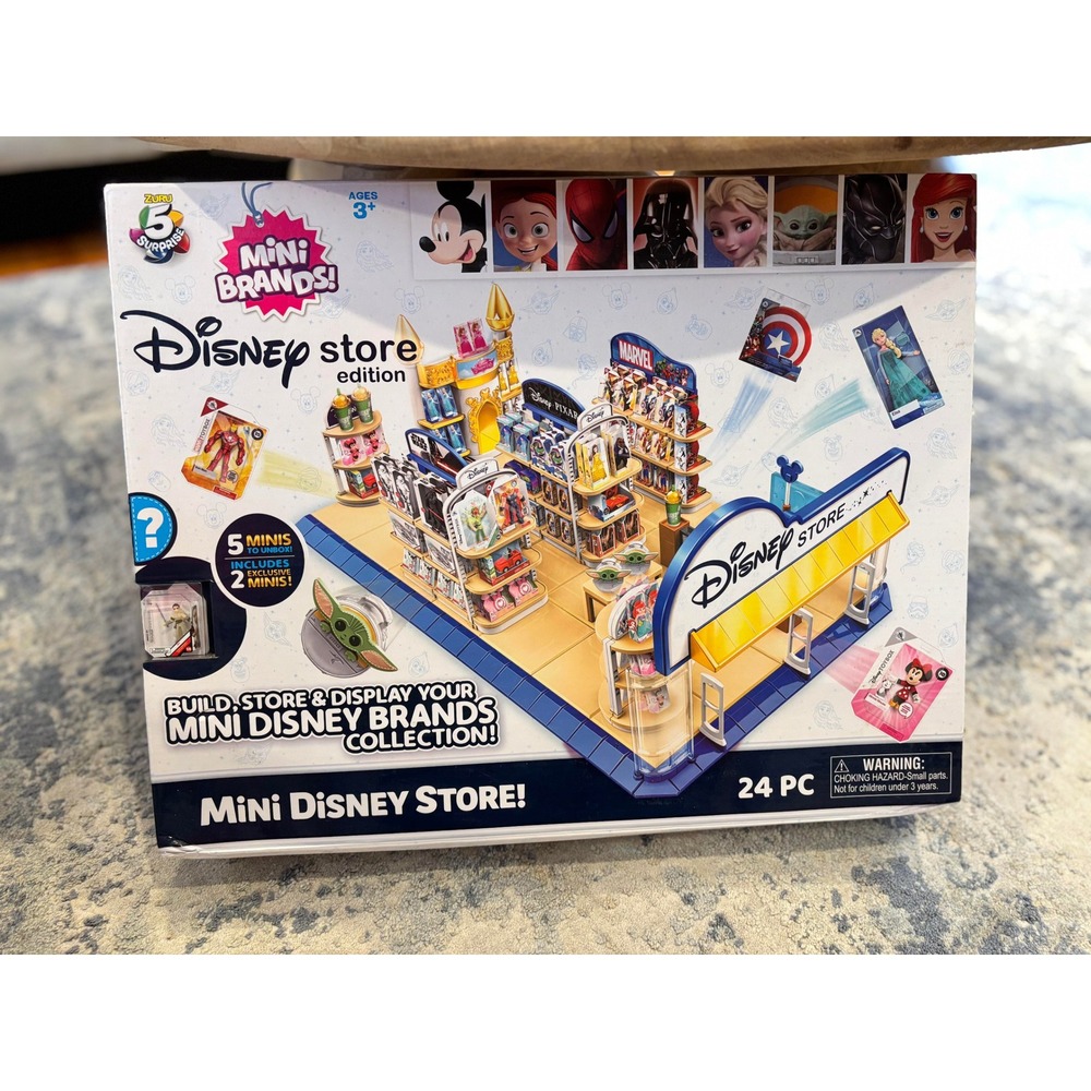 Zuru Mini Brands Disney Store Edition Playset 24 Piece Build and Display